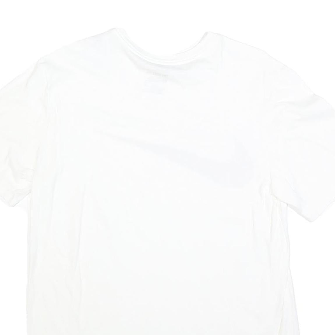 NIKE Mens White L Graphic T-Shirt Short Sleeve Crew Neck Sportswear Casual