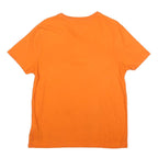 TOMMY HILFIGER Mens Orange Graphic T-Shirt M Short Sleeve Crew Neck Cotton Blend