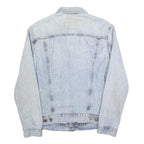 LEVI'S Mens Blue Cotton Denim Jacket M Plain Button Closure Classic Style