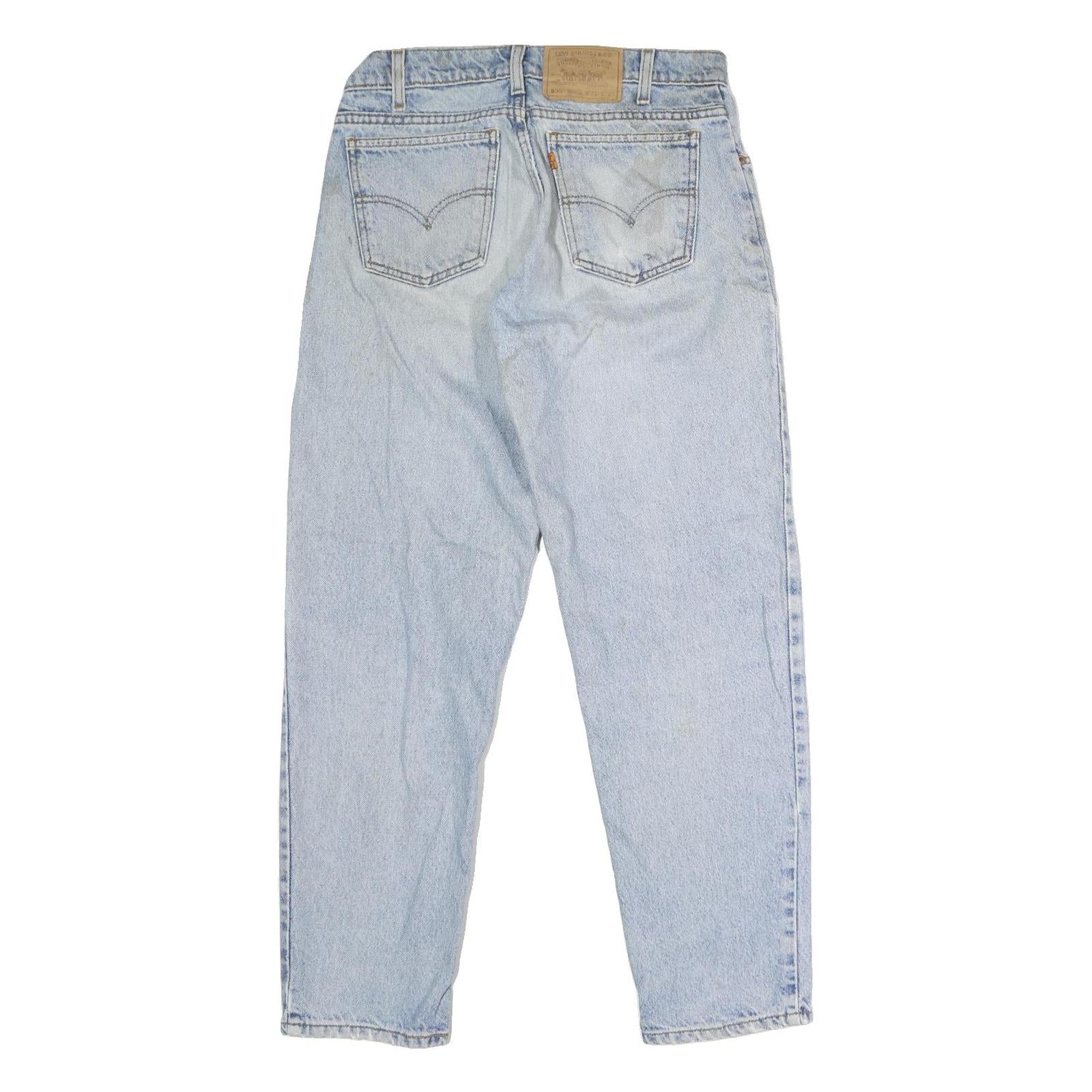 LEVI'S 550 Mens Jeans Blue Regular Straight Denim Light W31 L28 Classic Fit