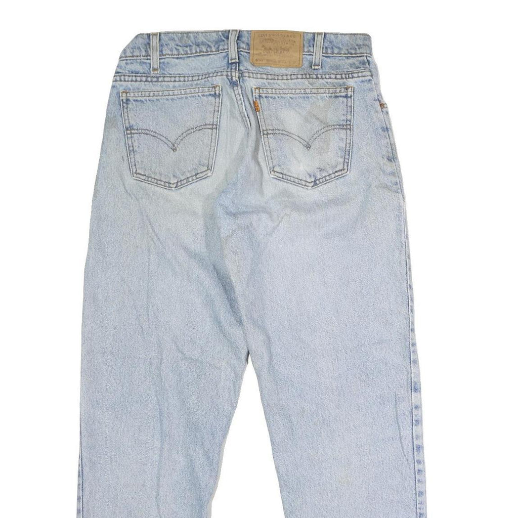 LEVI'S 550 Mens Jeans Blue Regular Straight Denim Light W31 L28 Classic Fit
