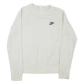 NIKE Womens Sweatshirt Beige Crew Neck M