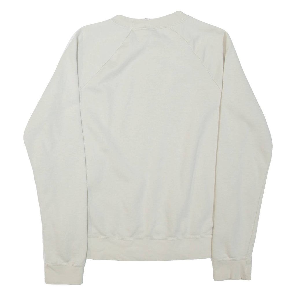 NIKE Womens Sweatshirt Beige Crew Neck M