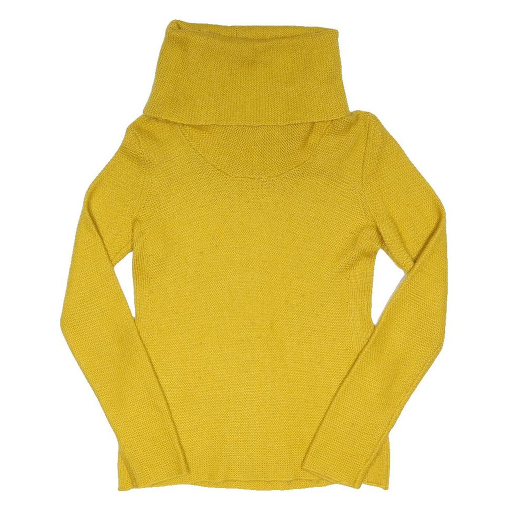 BANANA REPUBLIC Womens Yellow Fashion Jumper Roll Neck Basic Knit M Comfortable