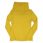 BANANA REPUBLIC Womens Yellow Fashion Jumper Roll Neck Basic Knit M Comfortable
