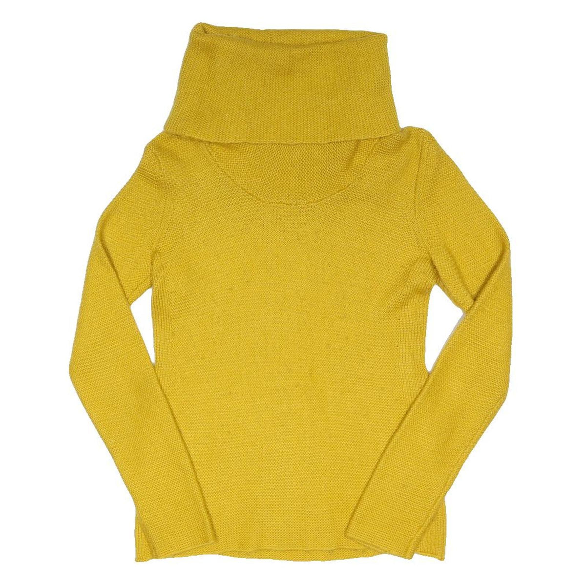 BANANA REPUBLIC Womens Yellow Fashion Jumper Roll Neck Basic Knit M Comfortable