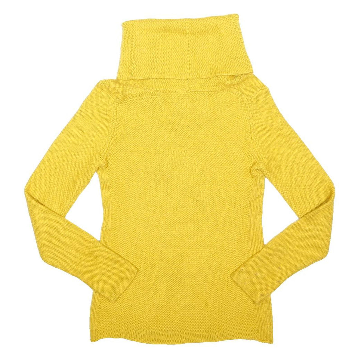 BANANA REPUBLIC Womens Yellow Fashion Jumper Roll Neck Basic Knit M Comfortable