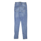 GUESS Womens Slim Fit Blue Denim Jeans Cotton Blend Zip W24 L28 Skinny Style