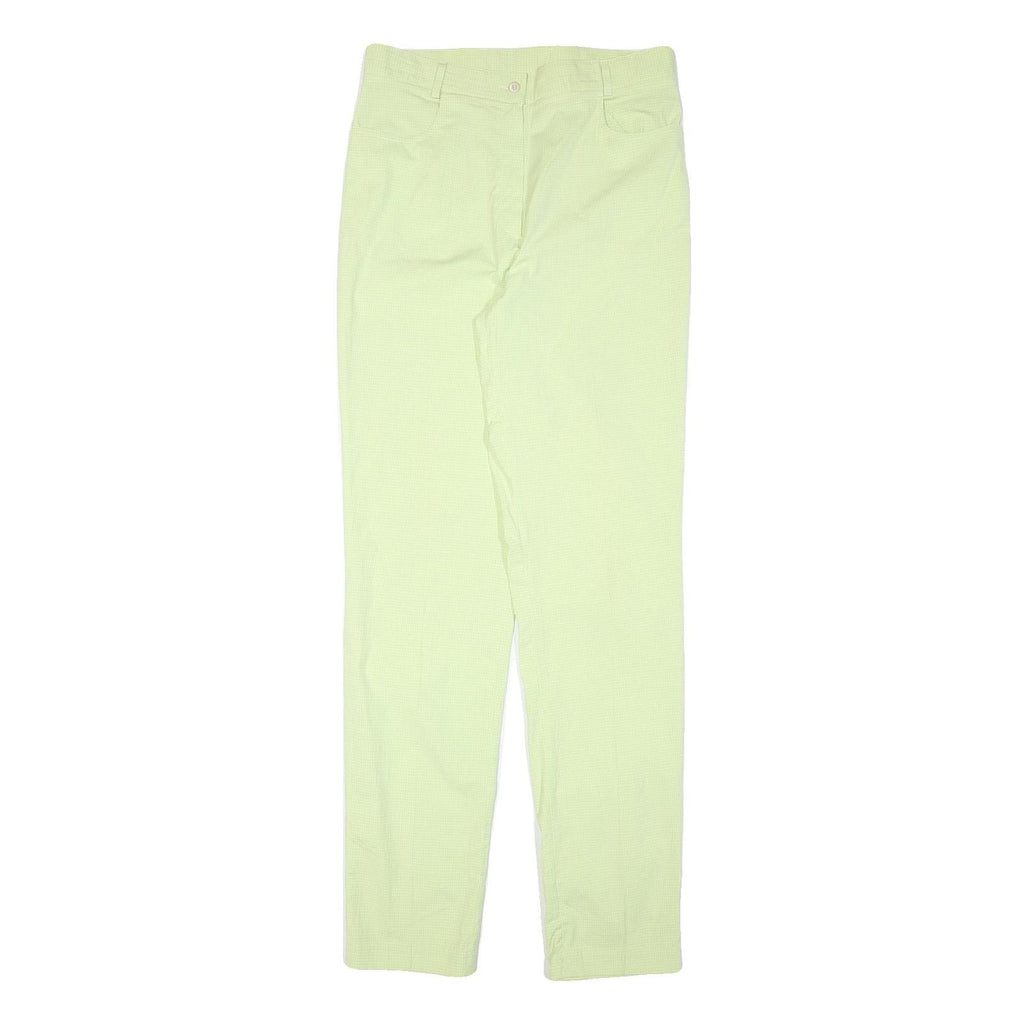 MARIE VALOIS Womens Cotton Blend Slim Cream Trousers W32 L34 Zip Fit