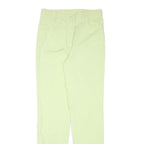 MARIE VALOIS Womens Cotton Blend Slim Cream Trousers W32 L34 Zip Fit