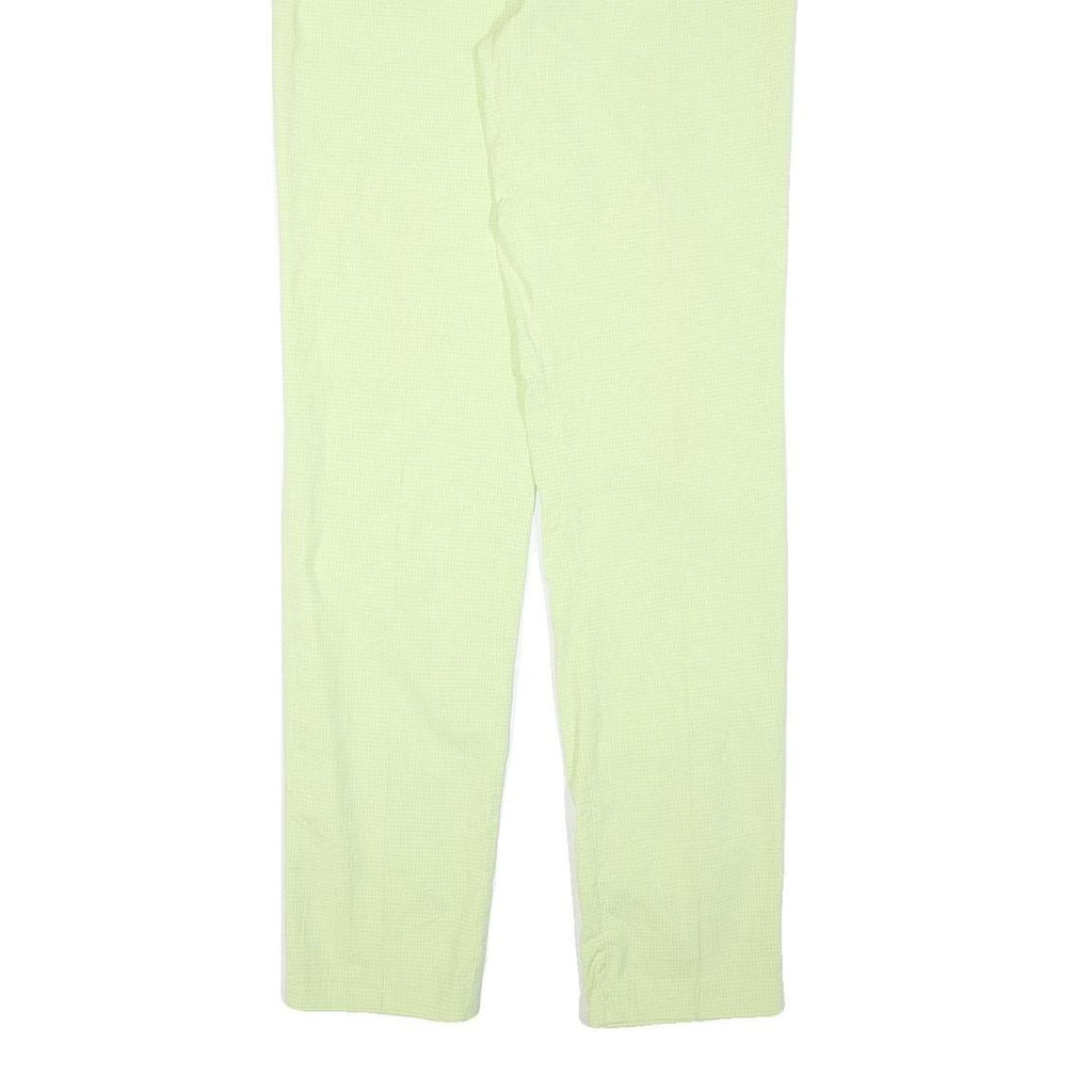 MARIE VALOIS Womens Cotton Blend Slim Cream Trousers W32 L34 Zip Fit