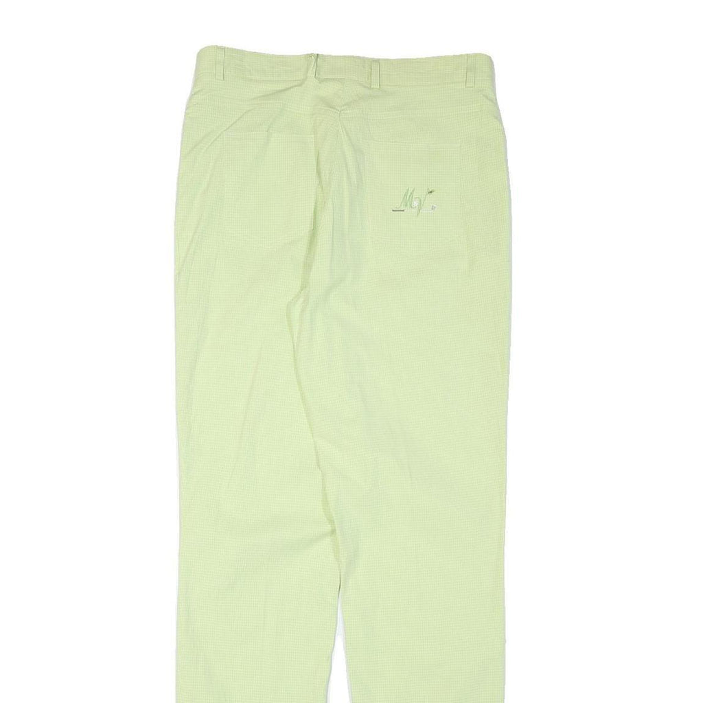 MARIE VALOIS Womens Cotton Blend Slim Cream Trousers W32 L34 Zip Fit