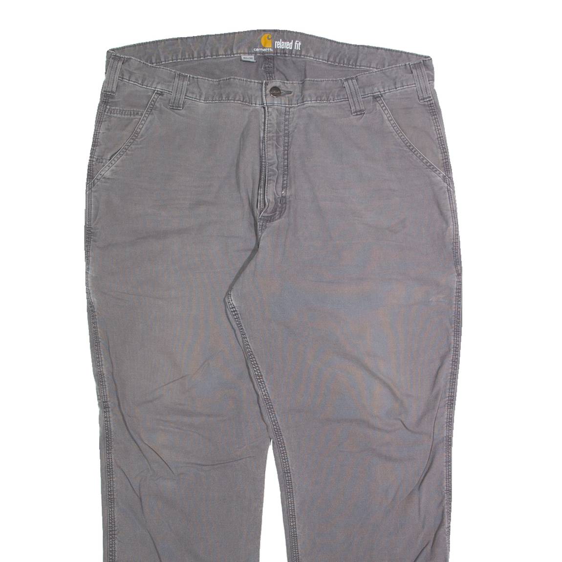 CARHARTT Cargo Mens Trousers Grey Relaxed Straight W40 L30