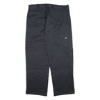 DICKIES Mens Trousers Black Loose Straight W38 L32