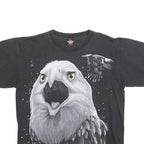 ROCK EAGLE Single Stitch Mens Black Eagle Graphic T-Shirt L Short Sleeve