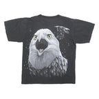 ROCK EAGLE Single Stitch Mens Black Eagle Graphic T-Shirt L Short Sleeve