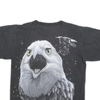 ROCK EAGLE Single Stitch Mens Black Eagle Graphic T-Shirt L Short Sleeve