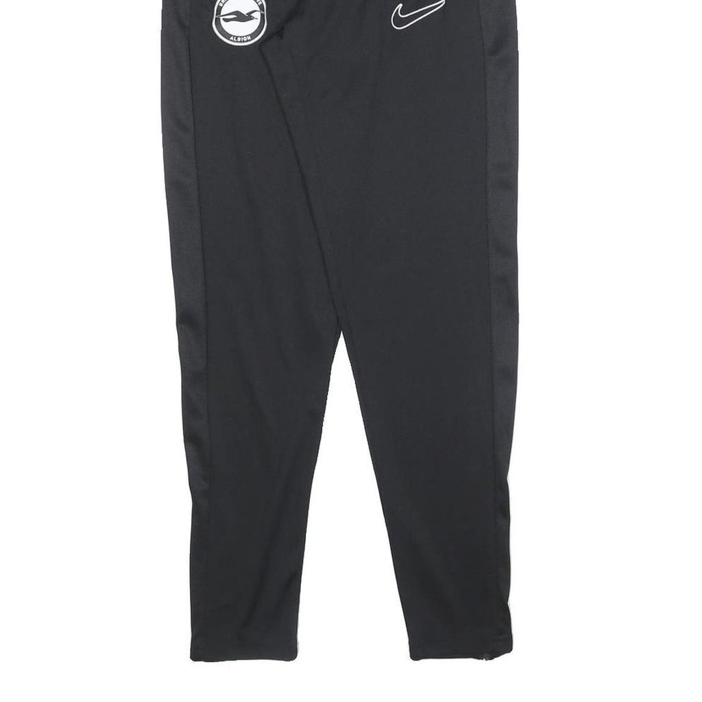 NIKE Mens Joggers Black Slim Tapered S W25 L28 Brighton Albion Logo