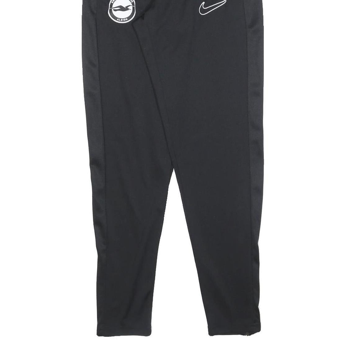 NIKE Mens Joggers Black Slim Tapered S W25 L28 Brighton Albion Logo