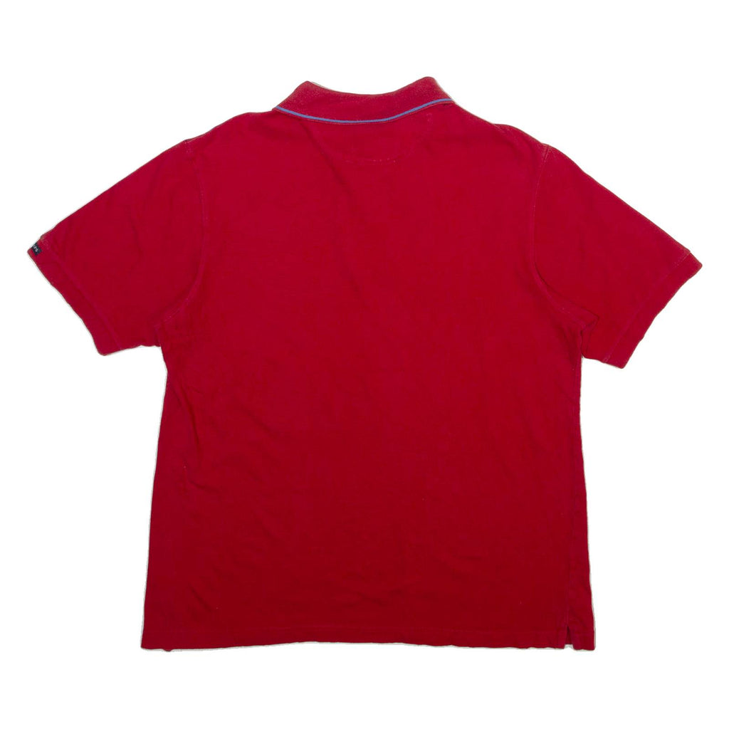 CHAPS Mens Polo Shirt Red Striped XL
