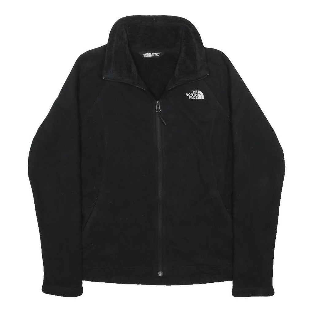 THE NORTH FACE Womens Black Fleece Jacket S Polyester Zip Classic Outdoor Warm