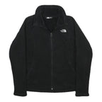 THE NORTH FACE Womens Black Fleece Jacket S Polyester Zip Classic Outdoor Warm