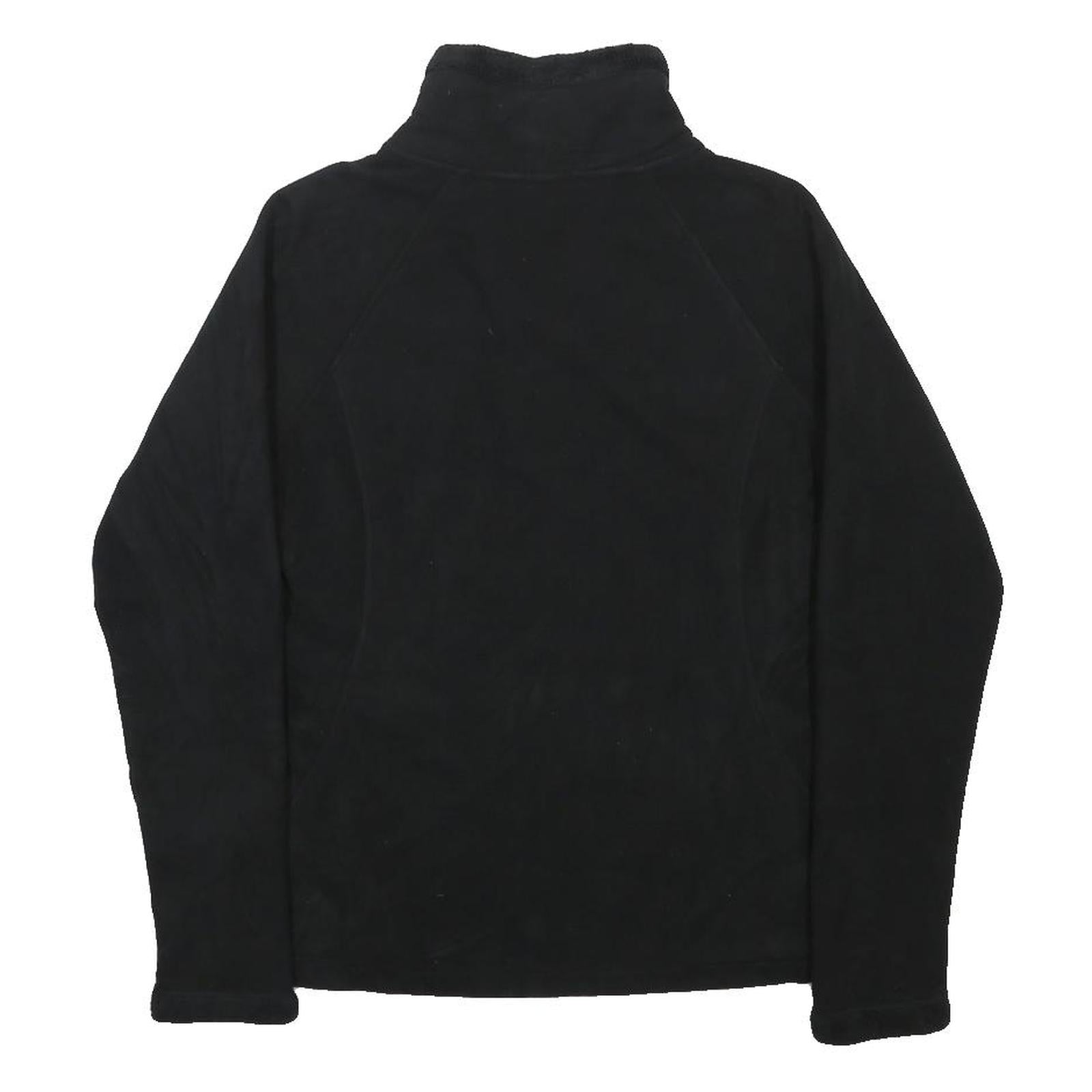 THE NORTH FACE Womens Black Fleece Jacket S Polyester Zip Classic Outdoor Warm