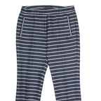 ZARA Striped Womens Trousers Blue Regular Tapered W30 L26
