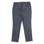 ZARA Striped Womens Trousers Blue Regular Tapered W30 L26