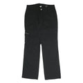 BELOWZERO Mens Cotton Blend Black Relaxed Straight Trousers W32 L32 Casual Zip