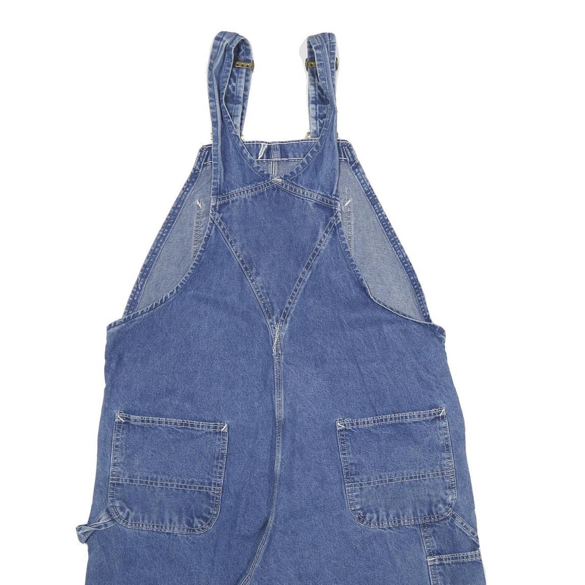 CARHARTT Mens Blue Cotton Denim Relaxed Dungarees XL W40 L11 Casual Workwear