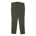 LEVI'S Womens Slim Fit Skinny Jeans Olive Cotton Blend Zip W33 L31 Studded Trim