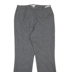 PENDLETON Mens Wool Grey Pinstripe Regular Straight Trousers W30 L30 Classic