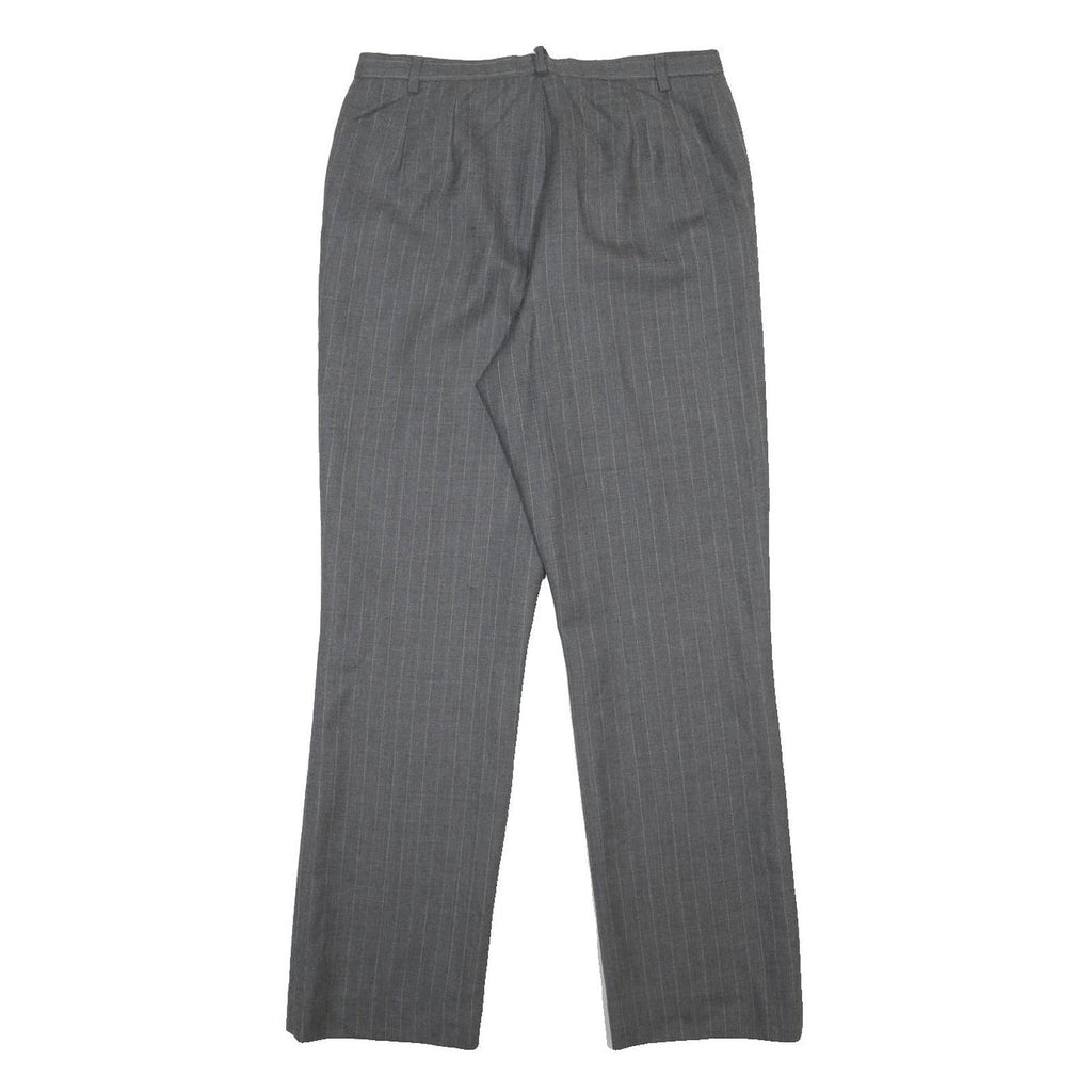 PENDLETON Mens Wool Grey Pinstripe Regular Straight Trousers W30 L30 Classic