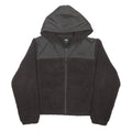 VANS Mens Black Polyester Blend Hooded Zip Jacket XL Sherpa Fleece Casual