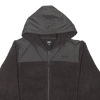 VANS Mens Black Polyester Blend Hooded Zip Jacket XL Sherpa Fleece Casual