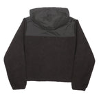 VANS Mens Black Polyester Blend Hooded Zip Jacket XL Sherpa Fleece Casual