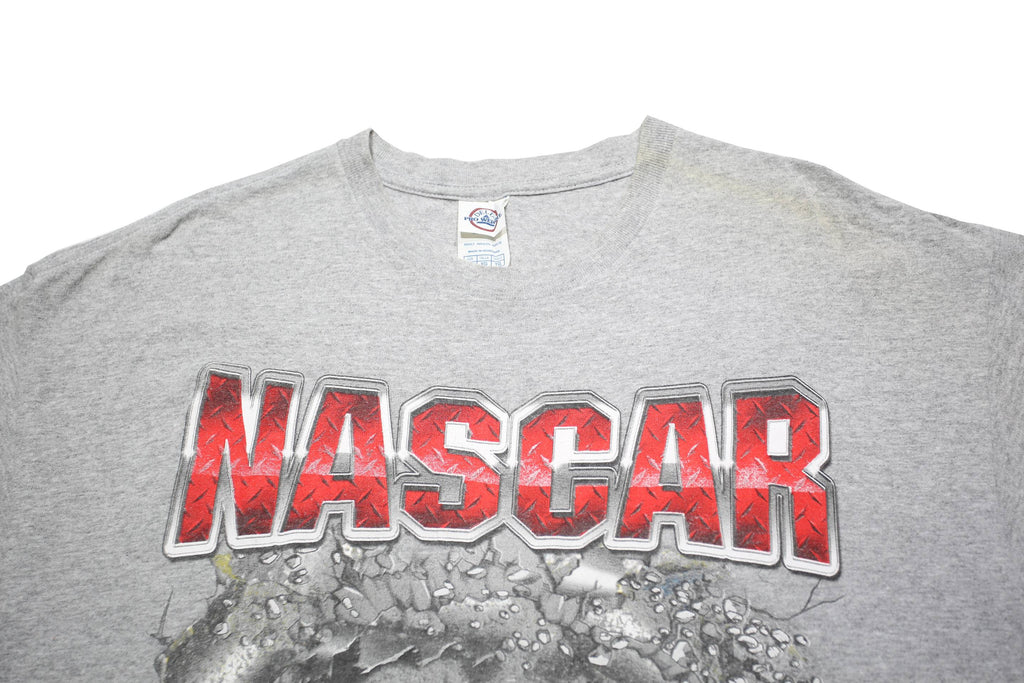 DELTA PRO WEAIGHT Mens Grey NASCAR Graphic T-Shirt XL Short Sleeve Crew Neck