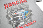 DELTA PRO WEAIGHT Mens Grey NASCAR Graphic T-Shirt XL Short Sleeve Crew Neck