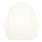 LEVI'S Mens White Cotton Shirt L Button Pocket Casual Workwear