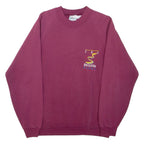 SCREEN STARS Mens Sweatshirt Maroon Crew Neck M