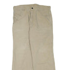 CARHARTT Mens Cotton Blend Beige Regular Fit Straight Leg Trousers W38 L34