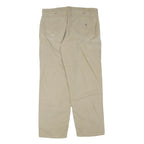 CARHARTT Mens Cotton Blend Beige Regular Fit Straight Leg Trousers W38 L34