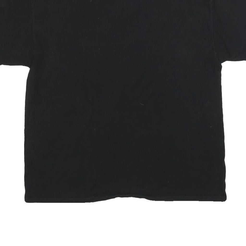 CHAMPION Mens Black L Short Sleeve Crew Neck Logo Cotton Blend T-Shirt