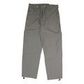 LETS GO Mens Cotton Blend Grey Relaxed Straight Trousers W38 L33 Casual Utility