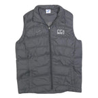 JOMA Mens Black Sleeveless Quilted Jacket M Polyester Blend Zip Outerwear