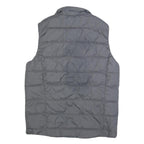 JOMA Mens Black Sleeveless Quilted Jacket M Polyester Blend Zip Outerwear