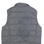 JOMA Mens Black Sleeveless Quilted Jacket M Polyester Blend Zip Outerwear