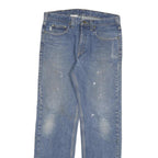 CARHARTT Mens Relaxed Blue Denim Jeans W34 L34 Zip Cotton Blend Casual Workwear