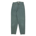 TRADERS Womens Jeans Green Regular Straight Denim W25 L28 Comfortable Cotton
